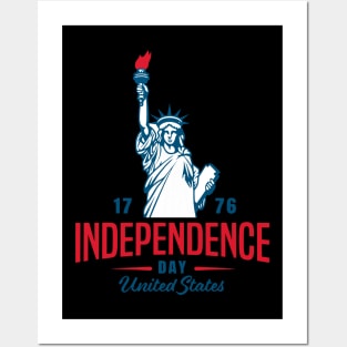 4th of July 1776  American independence day design Posters and Art